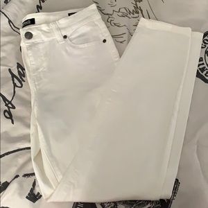 Buffalo Mid- Rise White Jeans